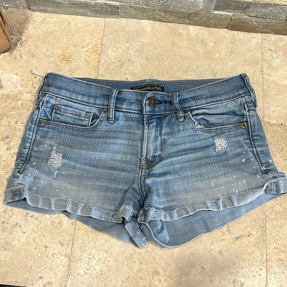 Abercrombie & Fitch Blue Jean Shorts
